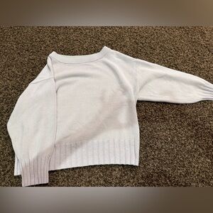Light Gray Crewneck Knit Sweater